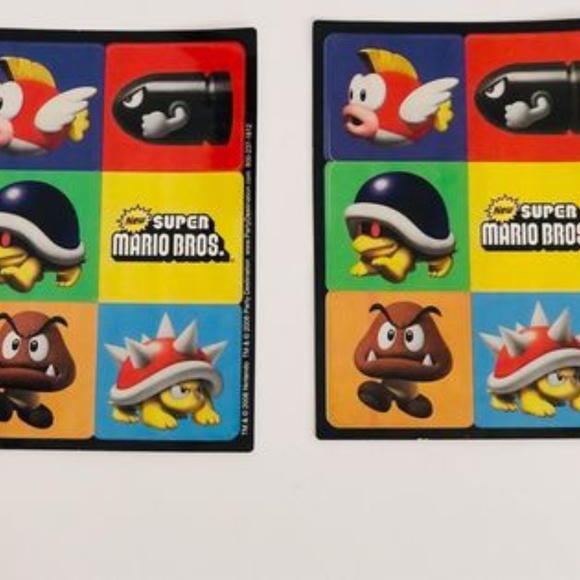Vintage Super Mario Bros. Notepad and Two Sets of Stickers - Picture 3 of 7